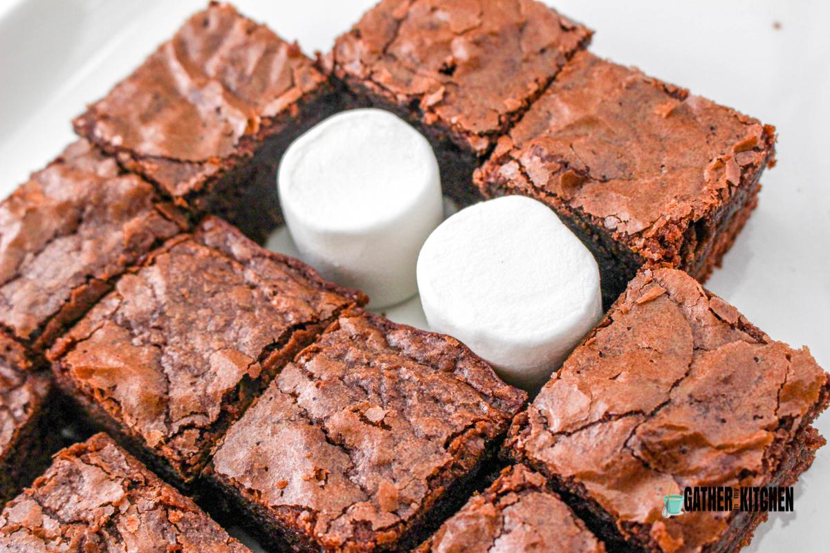 Brownies and marshmallows.