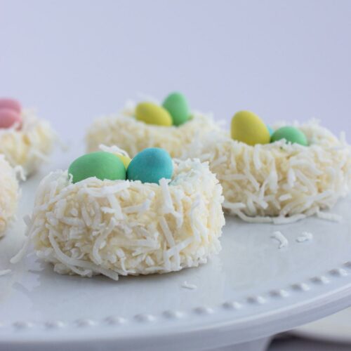 Mini Easter cheeseballs.